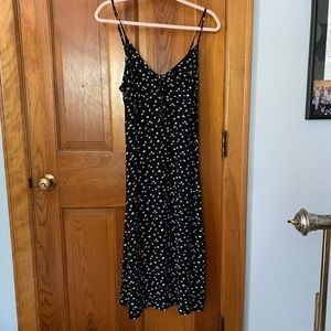 Hollister Black and White Midi Dress